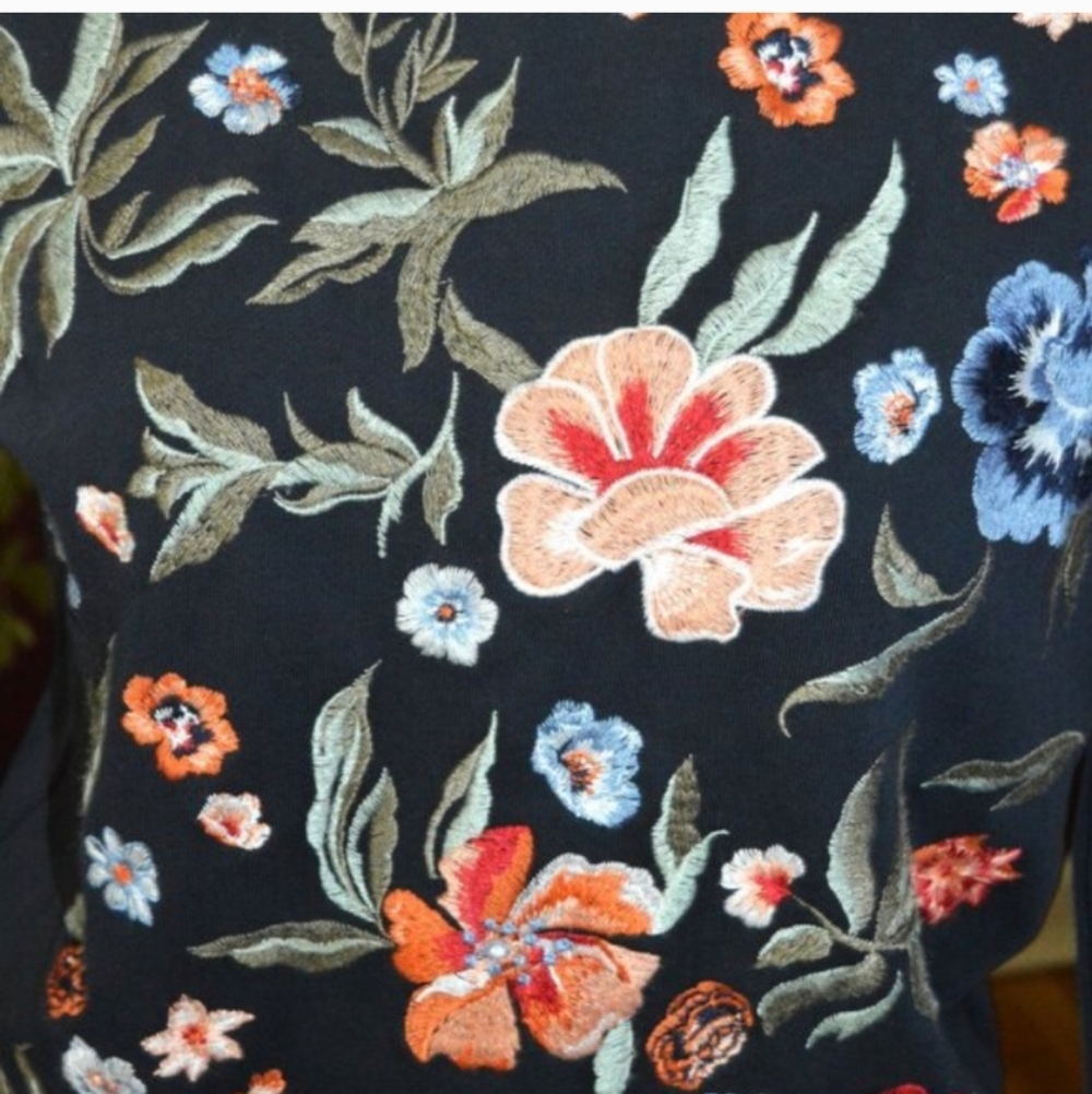 Driftwood Boho Embroidered Sweater | Luxe Johnny Was Vibes Size Small - Picture 7 of 10